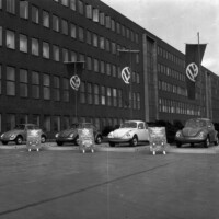 May Beetle line-up at VW Hannover, May 1972