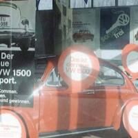 The Dealership showroom window of Garage Blatter, Visp, Switzerland. Image courtesy Christoph Blatter.