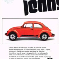 Dealership Monterrey, Nuevo Leu00f3n, Mu00e9xico brochure/ad - 'Get to know the Volkswagen \"Jeans\", a limited production model.' Courtesy Marco Marco