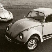 Big and Jeans Beetle together - VW (GB) press photo