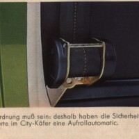 City inertia reel seatbelt design