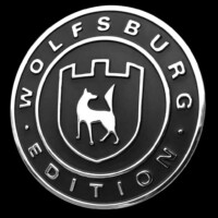 Wolfsburg badge on front quarters.