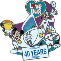 Limited Edition Disney Pin celebrating 40 Years of 'The Love Bug' 1969-2009