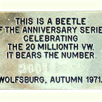 Dash plaque
