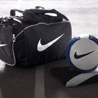 Nike football, sports bag and towel included.