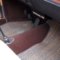 Interior carpet with coco-matting.