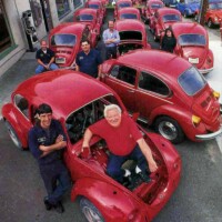 Crew members of the Bug Stop, CA. Courtesy hotVWs.