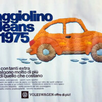 VW Italia Dealership poster. Italian Dealer poster