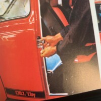 From the 1976 book \"So Entsteht ein Auto,\" which contains colour images of VW production at Wolfsburg.