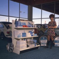 Economotors point of sale display.