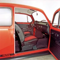 City pre-production interior. Note side stripe 'city bug'.
